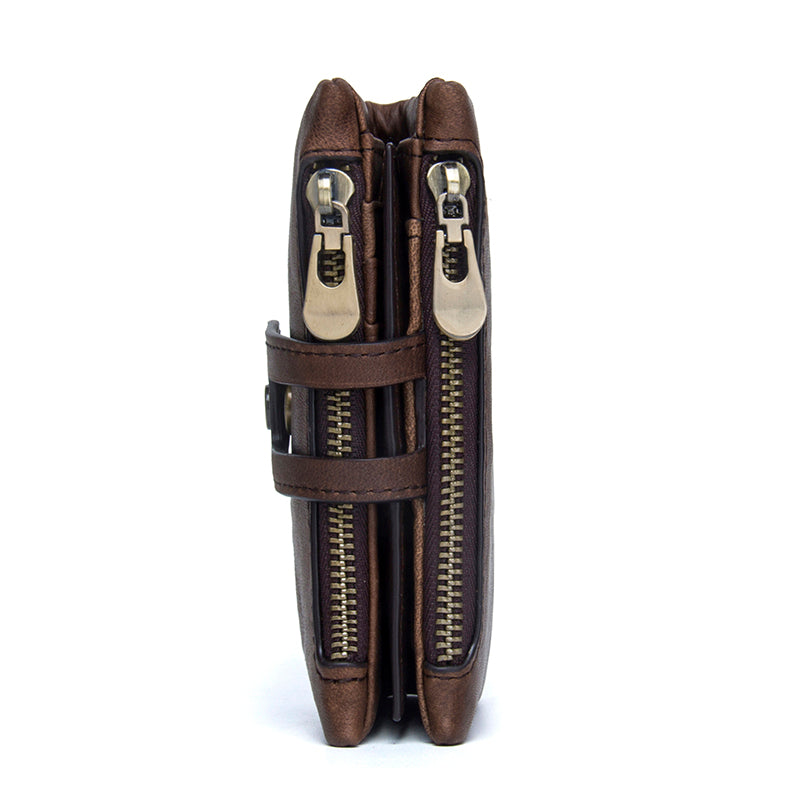 Double Zipper and Clip Purse