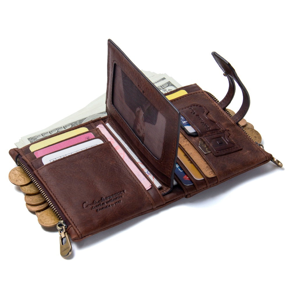 Double Zipper and Clip Purse