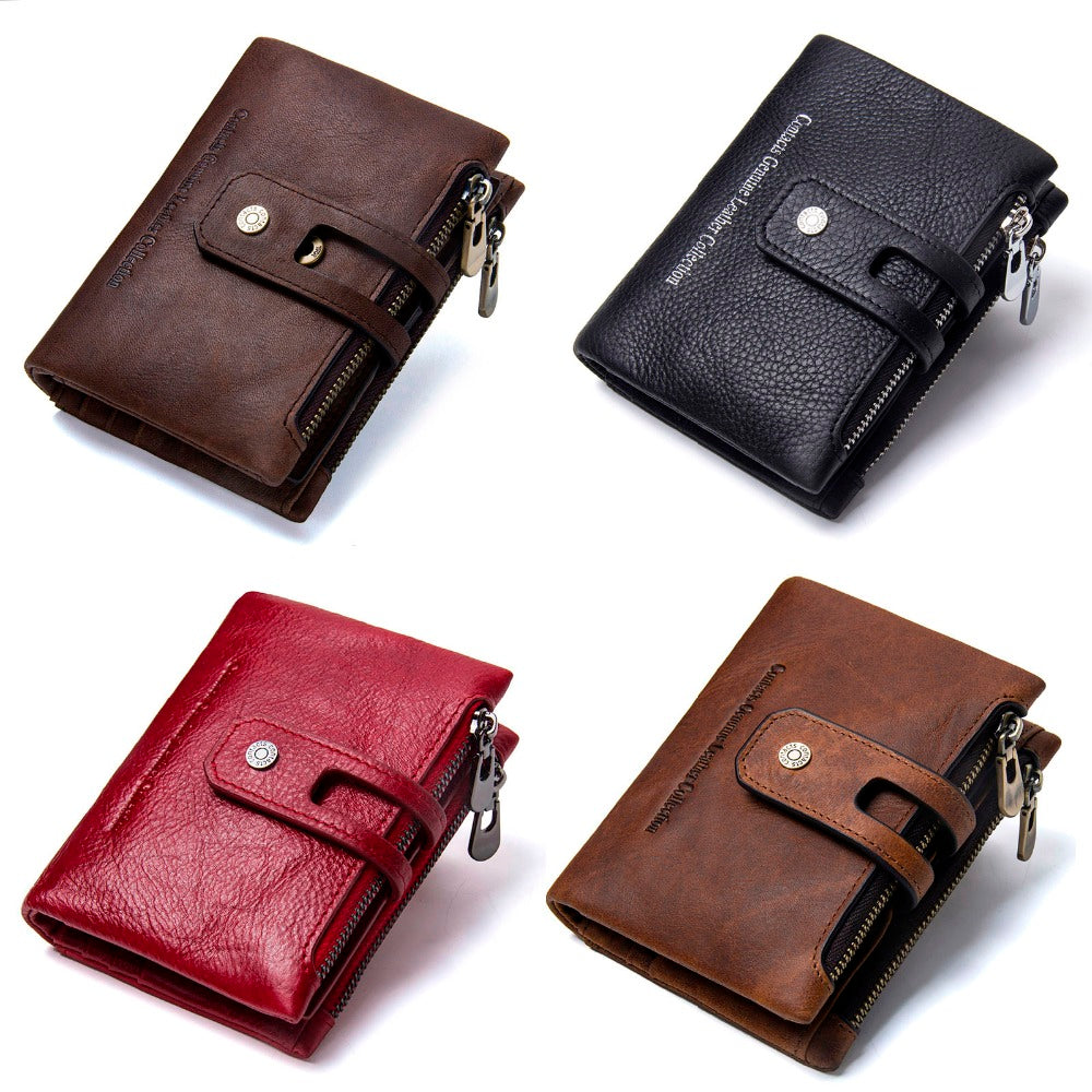 Double Zipper and Clip Purse