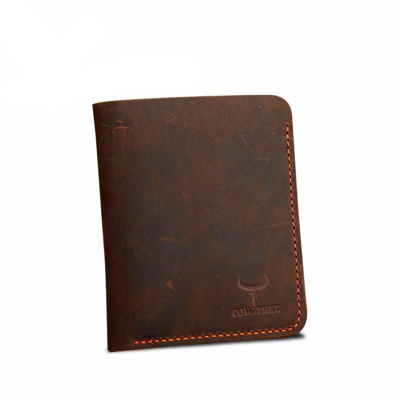 Top Leather Thin Purse