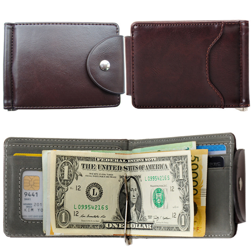 High-Quality Leather Clip Wallet