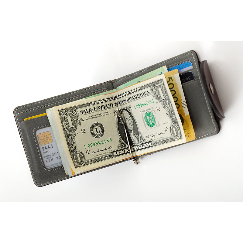 High-Quality Leather Clip Wallet