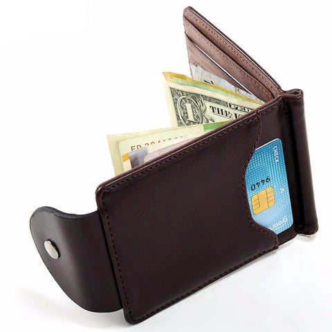 High-Quality Leather Clip Wallet