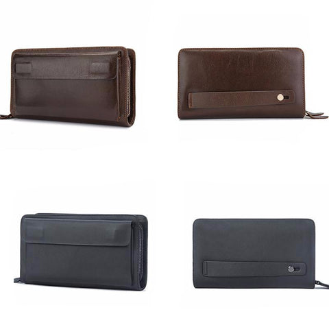 Double Zipper Money Clip Wallet