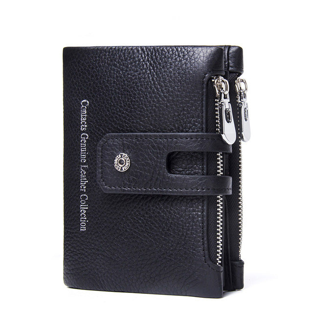 Double Zipper and Clip Purse