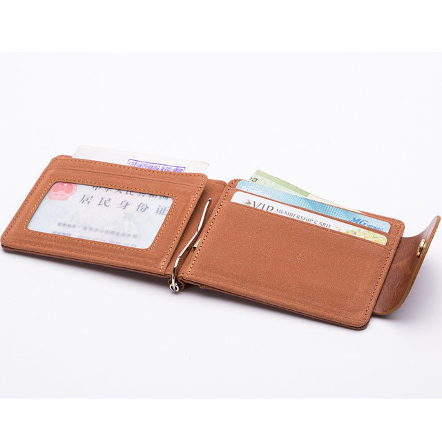 High-Quality Leather Clip Wallet