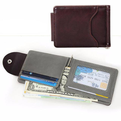 High-Quality Leather Clip Wallet