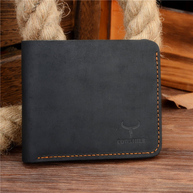 Top Leather Thin Purse