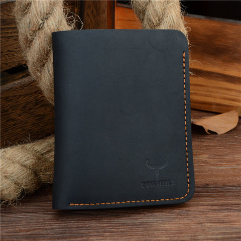 Top Leather Thin Purse