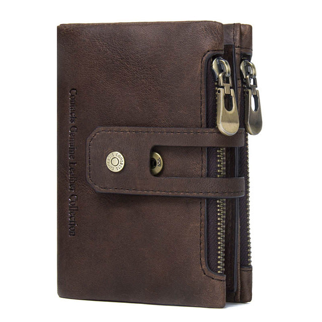 Double Zipper and Clip Purse