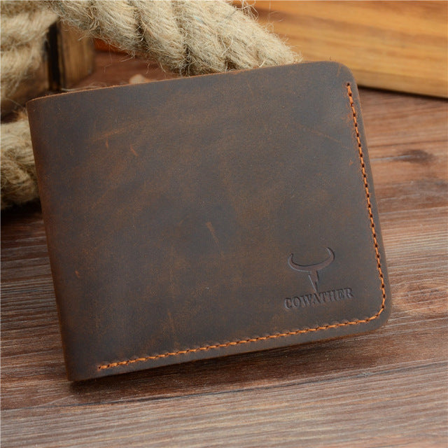 Top Leather Thin Purse